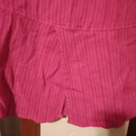 Hot pink button up shirt - Picture 12 of 13